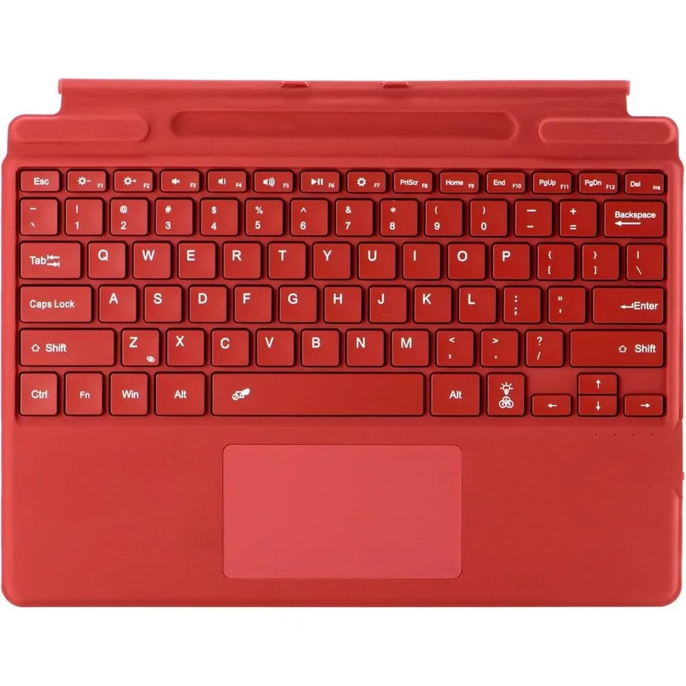 Wireless Keyboard for Microsoft Surface Pro 11 / 10 / 9 / 8 / X | 7 (Red)
